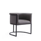 Manhattan Comfort Bali Saddle and Black Faux Leather Dining Chair | Dining Chairs | Modishstore - 18