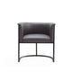 Manhattan Comfort Bali Saddle and Black Faux Leather Dining Chair | Dining Chairs | Modishstore - 17