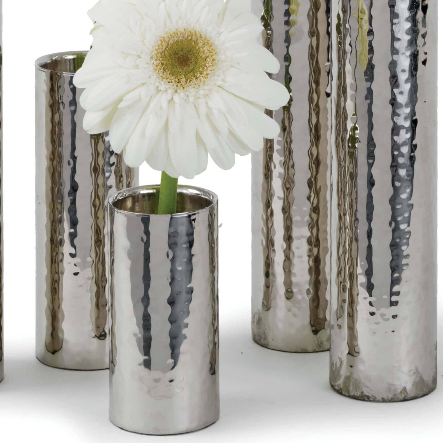 Hammered Bud Vase Set Polished Brass By Regina Andrew | Vases | Modishstore - 8