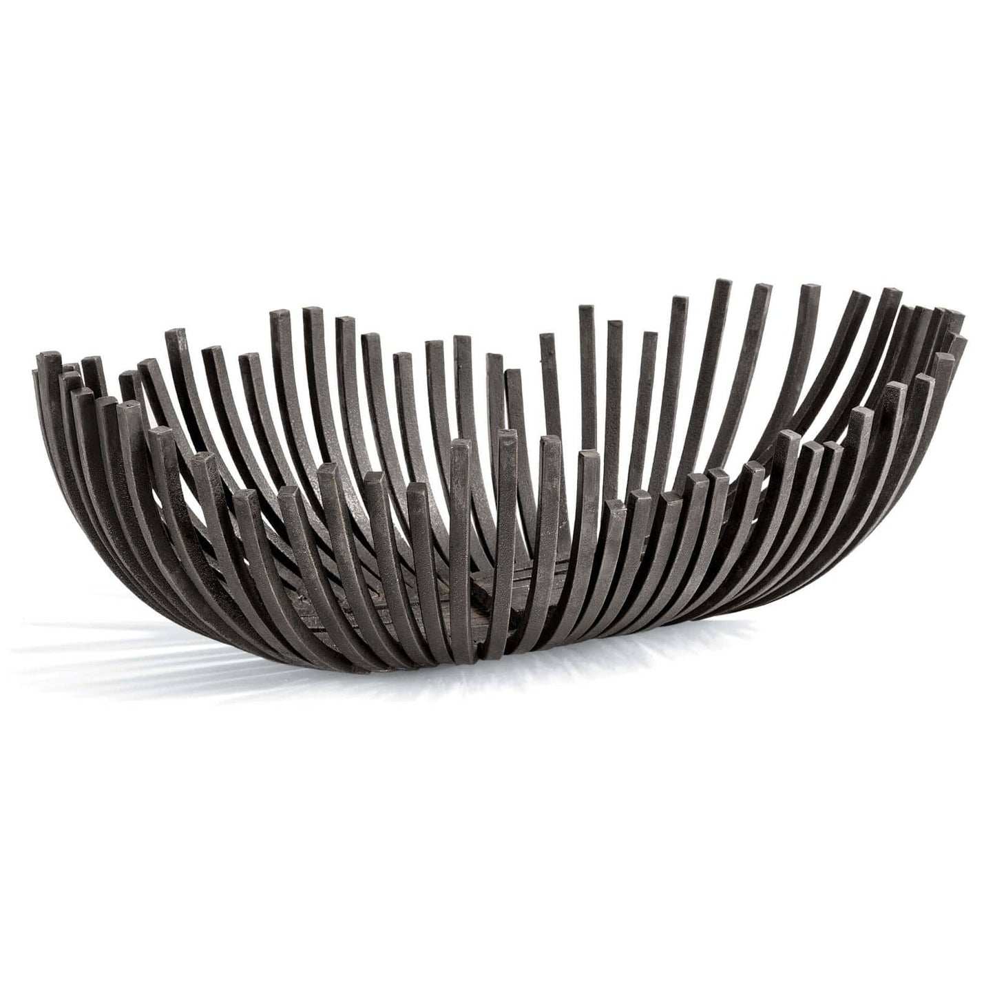 Webbed Bowl Oblong Blackened Iron By Regina Andrew | Decorative Bowls | Modishstore - 5