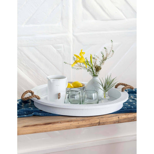 Aegean Serving Tray White By Regina Andrew | Trays & Pedestals | Modishstore