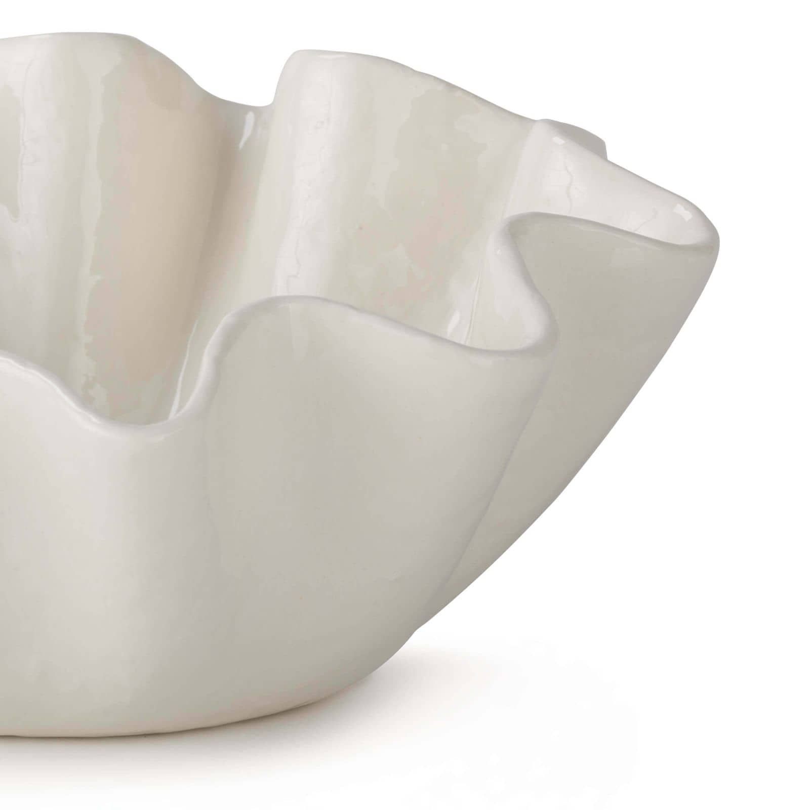 Ruffle Ceramic Bowl Medium By Regina Andrew | Decorative Bowls | Modishstore - 5