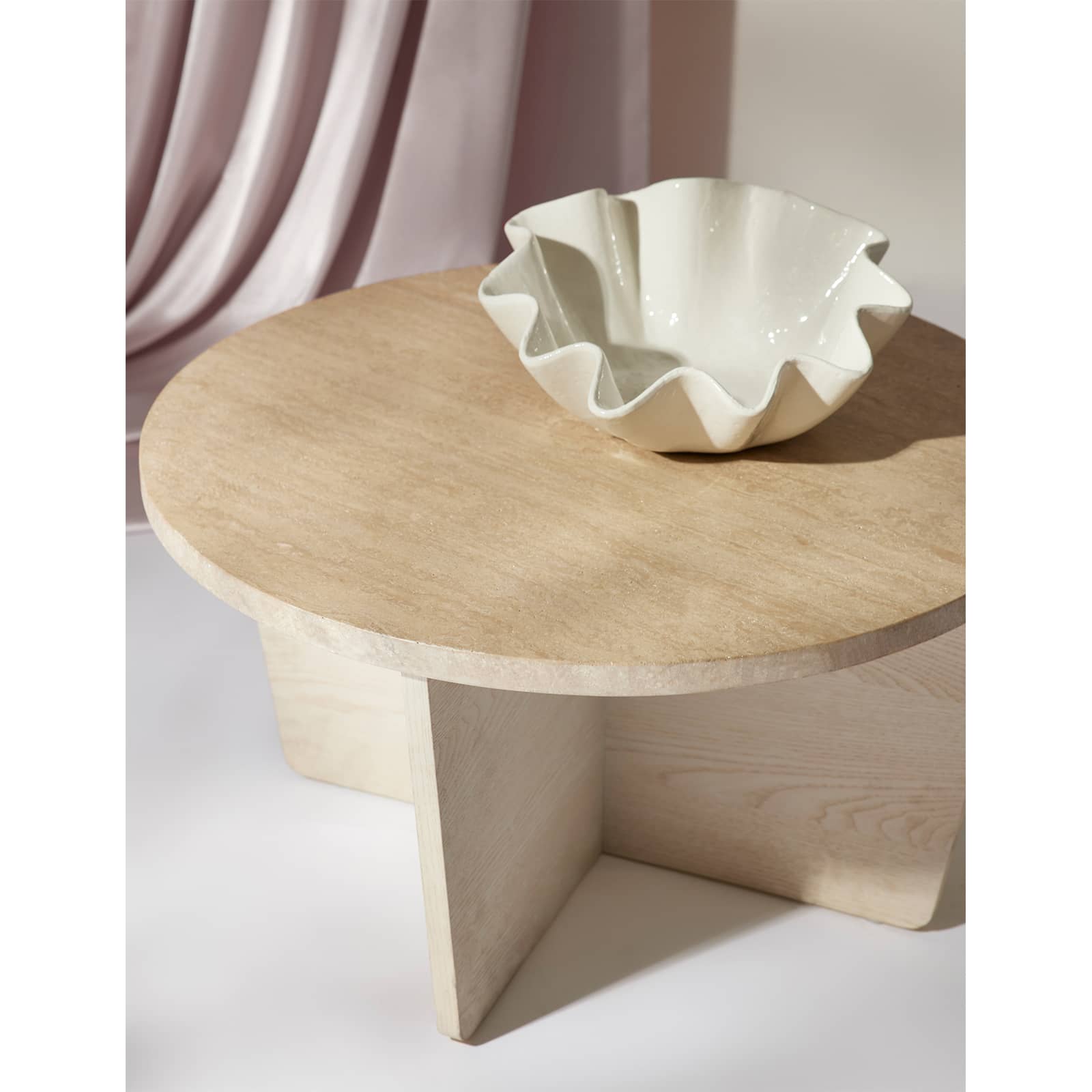 Ruffle Ceramic Bowl Large By Regina Andrew | Decorative Bowls | Modishstore - 2