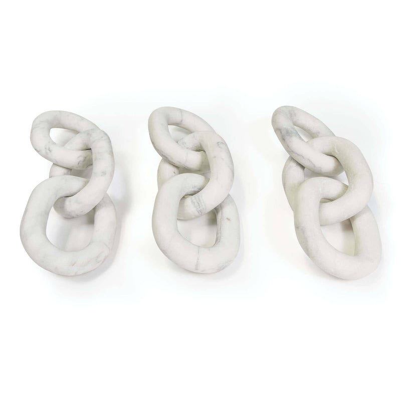 Atlas Marble Chain White By Regina Andrew | Sculptures | Modishstore