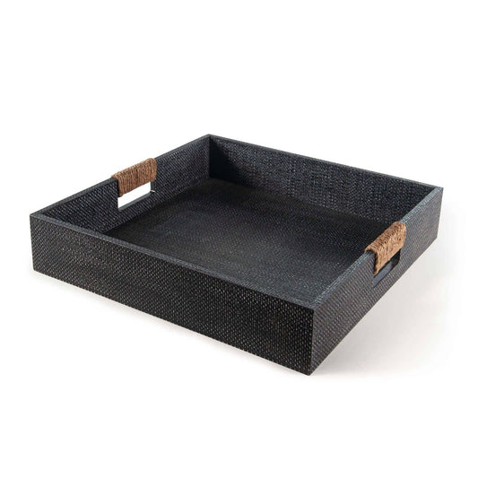 Logia Square Tray Large Grey By Regina Andrew | Trays & Pedestals | Modishstore