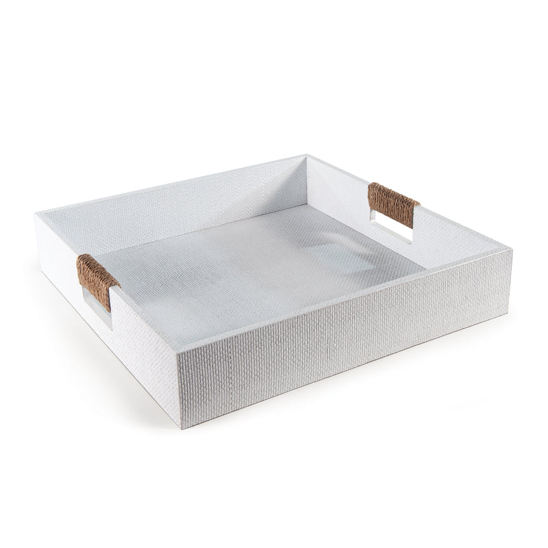 Logia Square Tray Large Grey By Regina Andrew | Trays & Pedestals | Modishstore - 10