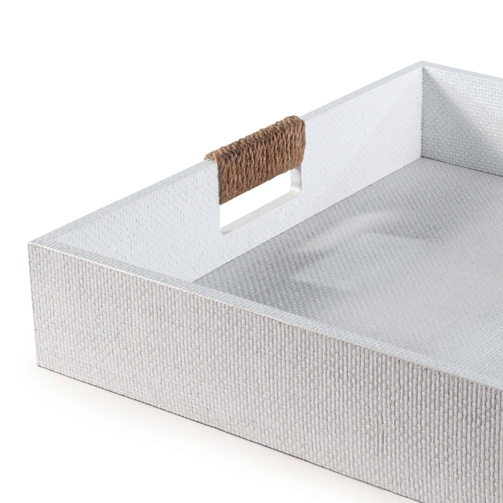 Logia Square Tray Large Grey By Regina Andrew | Trays & Pedestals | Modishstore - 12