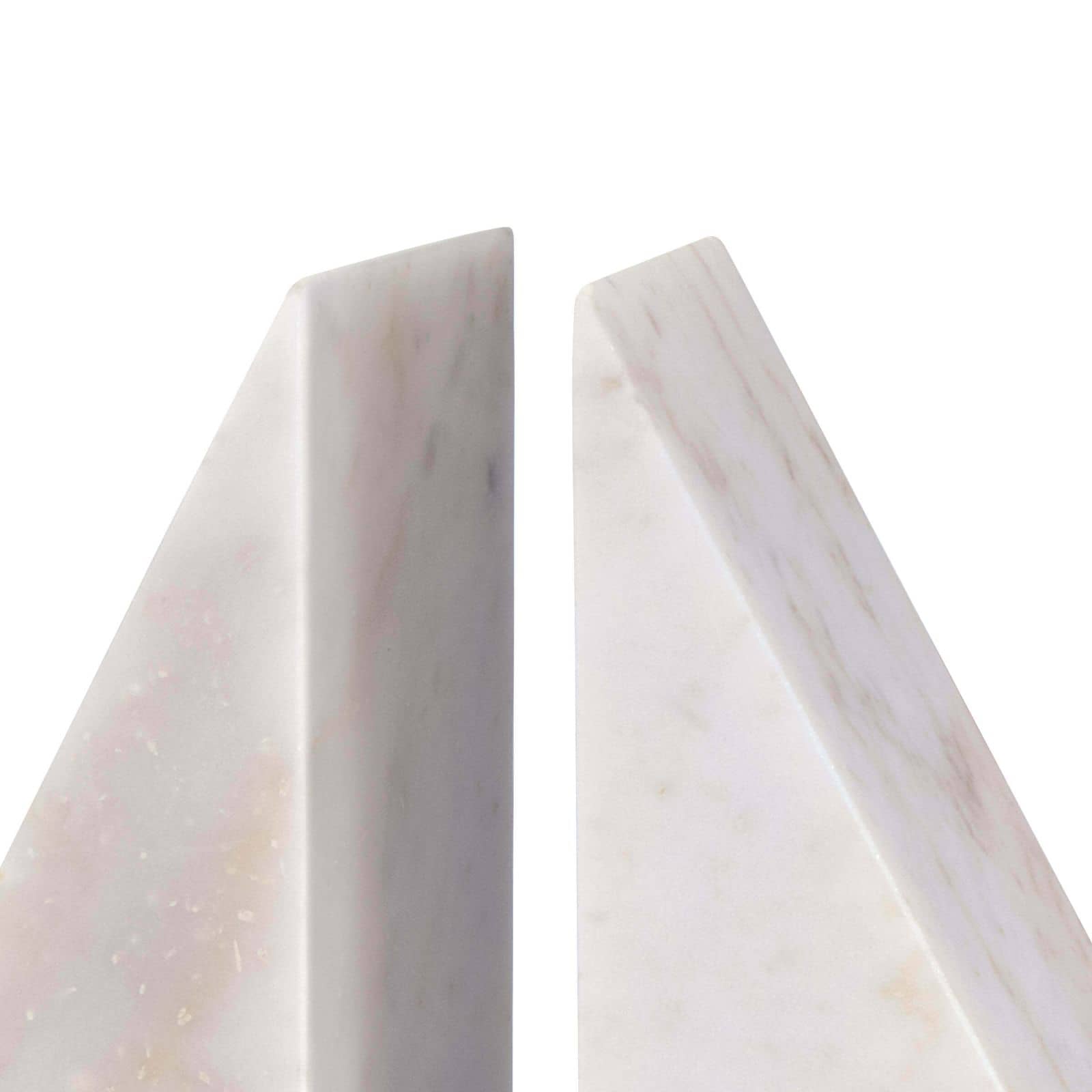 Othello Marble Bookends White By Regina Andrew | Bookends | Modishstore - 3