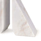 Othello Marble Bookends White By Regina Andrew | Bookends | Modishstore - 2