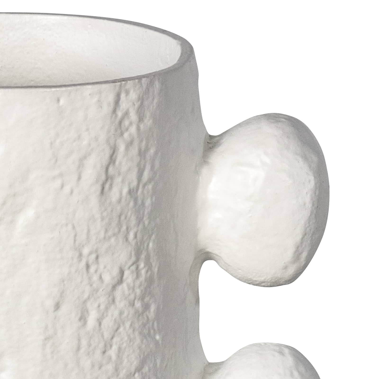 Sanya Metal Vase Small White By Regina Andrew | Vases | Modishstore - 4