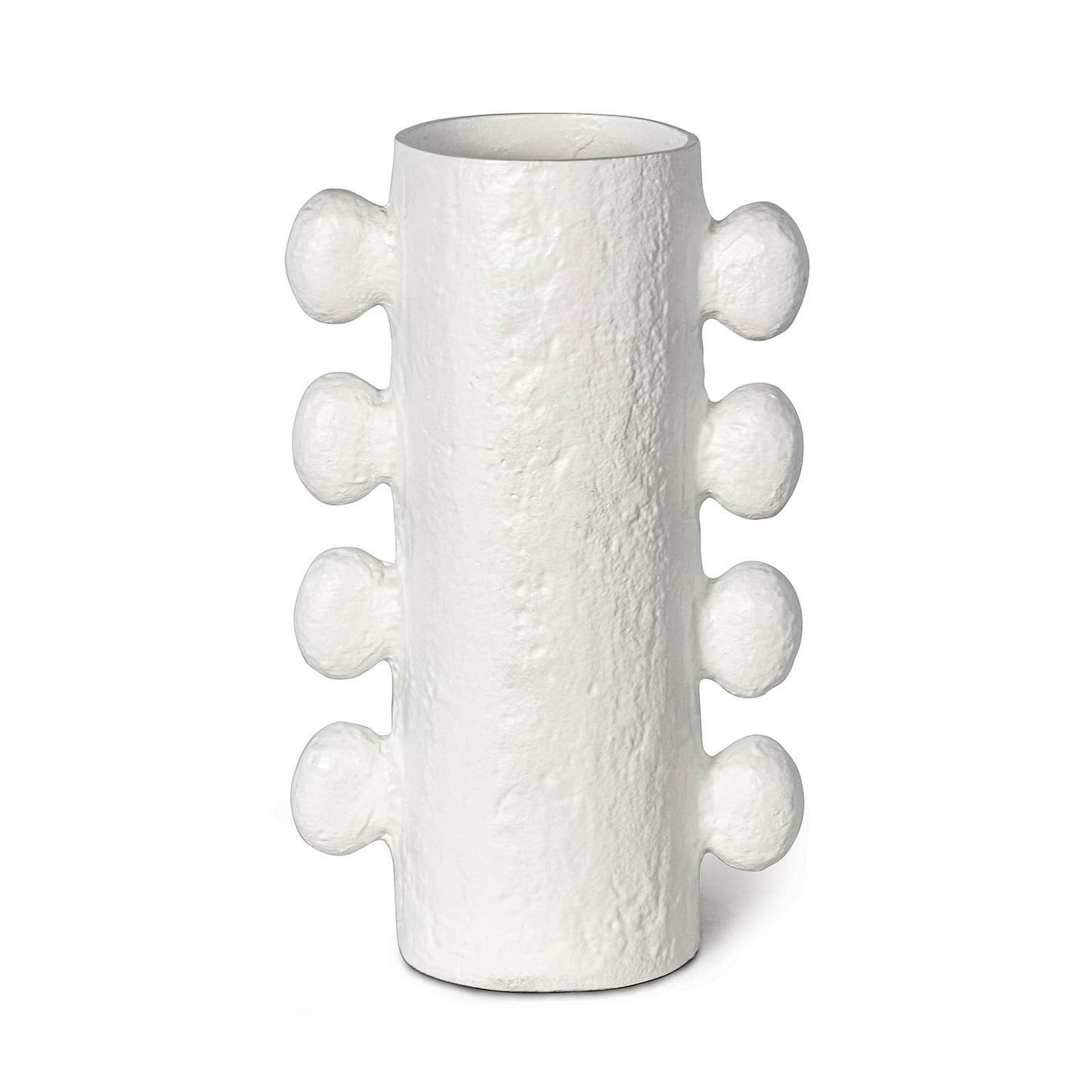 Sanya Metal Vase Large White By Regina Andrew | Vases | Modishstore - 6