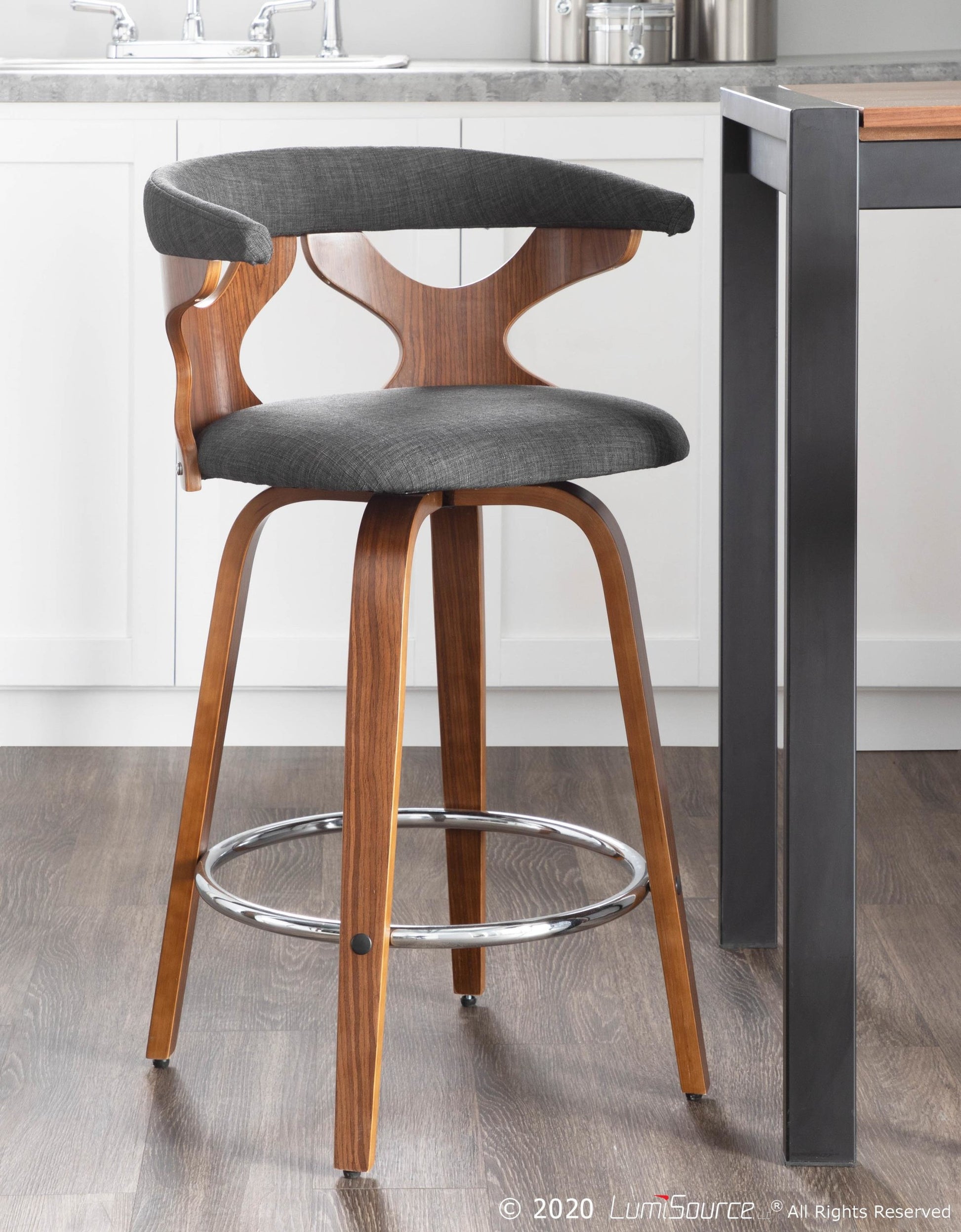 Gardenia Counter Stool by LumiSource - Set of 2 | Modishstore | Counter Stools