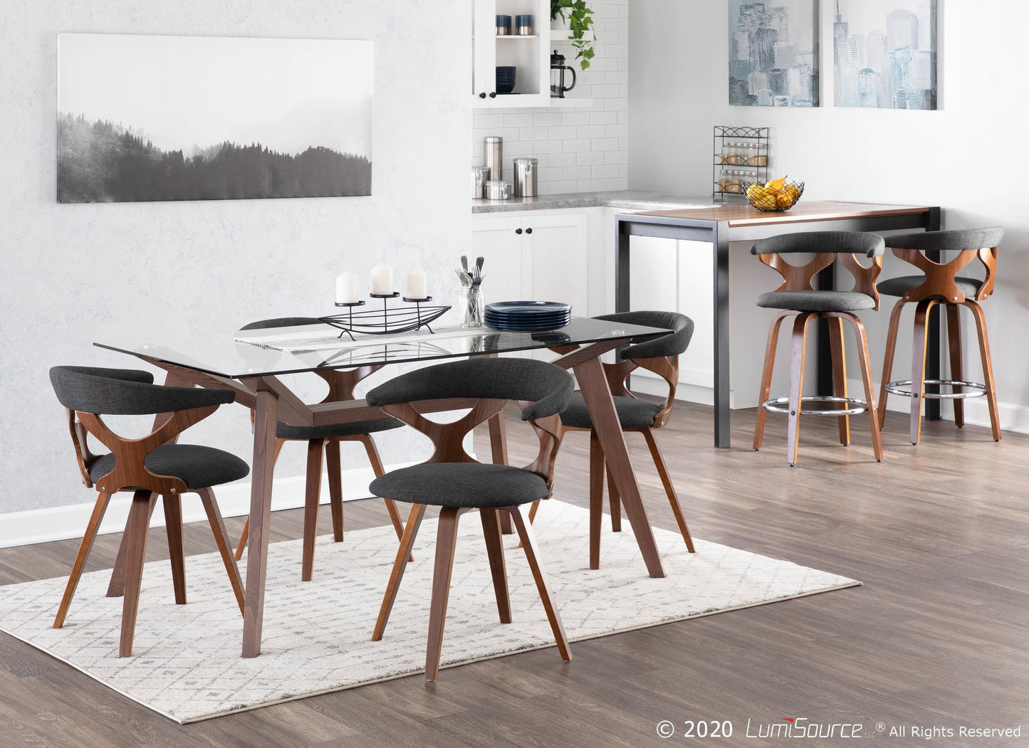 Gardenia Counter Stool by LumiSource - Set of 2-2