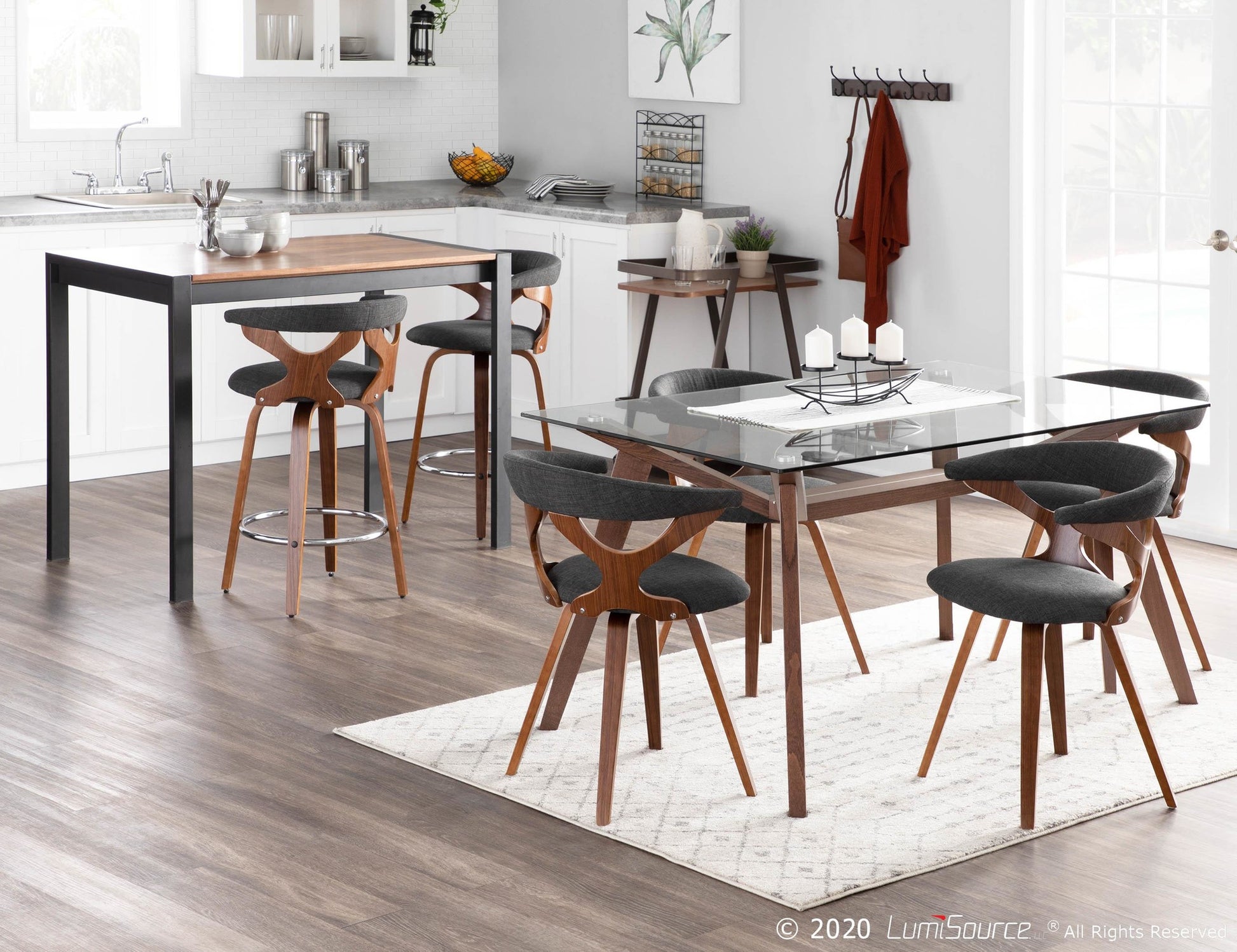 Gardenia Counter Stool by LumiSource - Set of 2-3