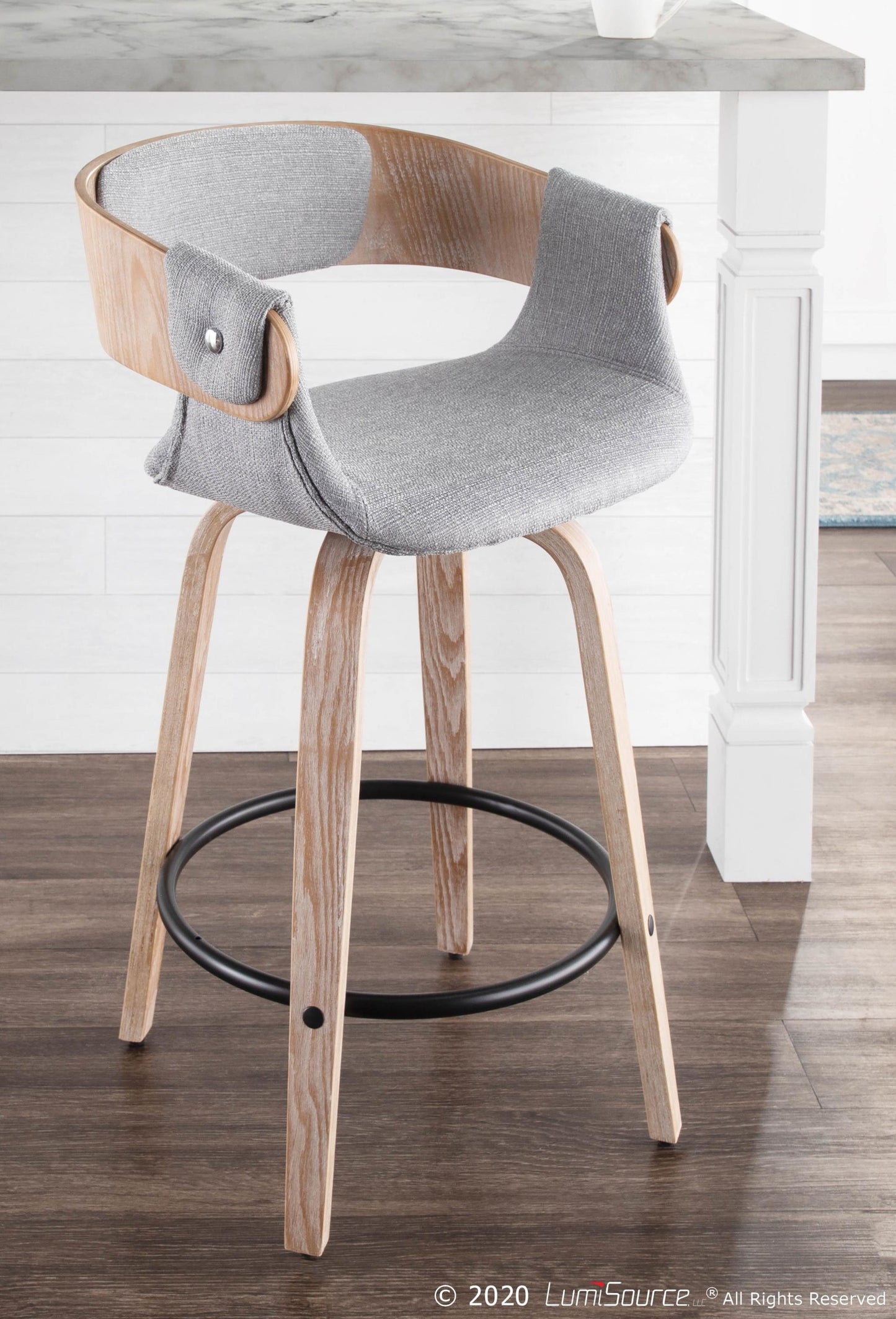 LumiSource Elisa Counter Stool - Set of 2-2