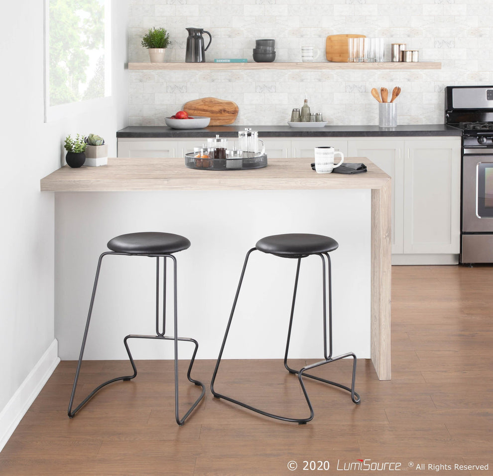 LumiSource Finn Counter Stool - Set of 2 | Modishstore | Counter Stools