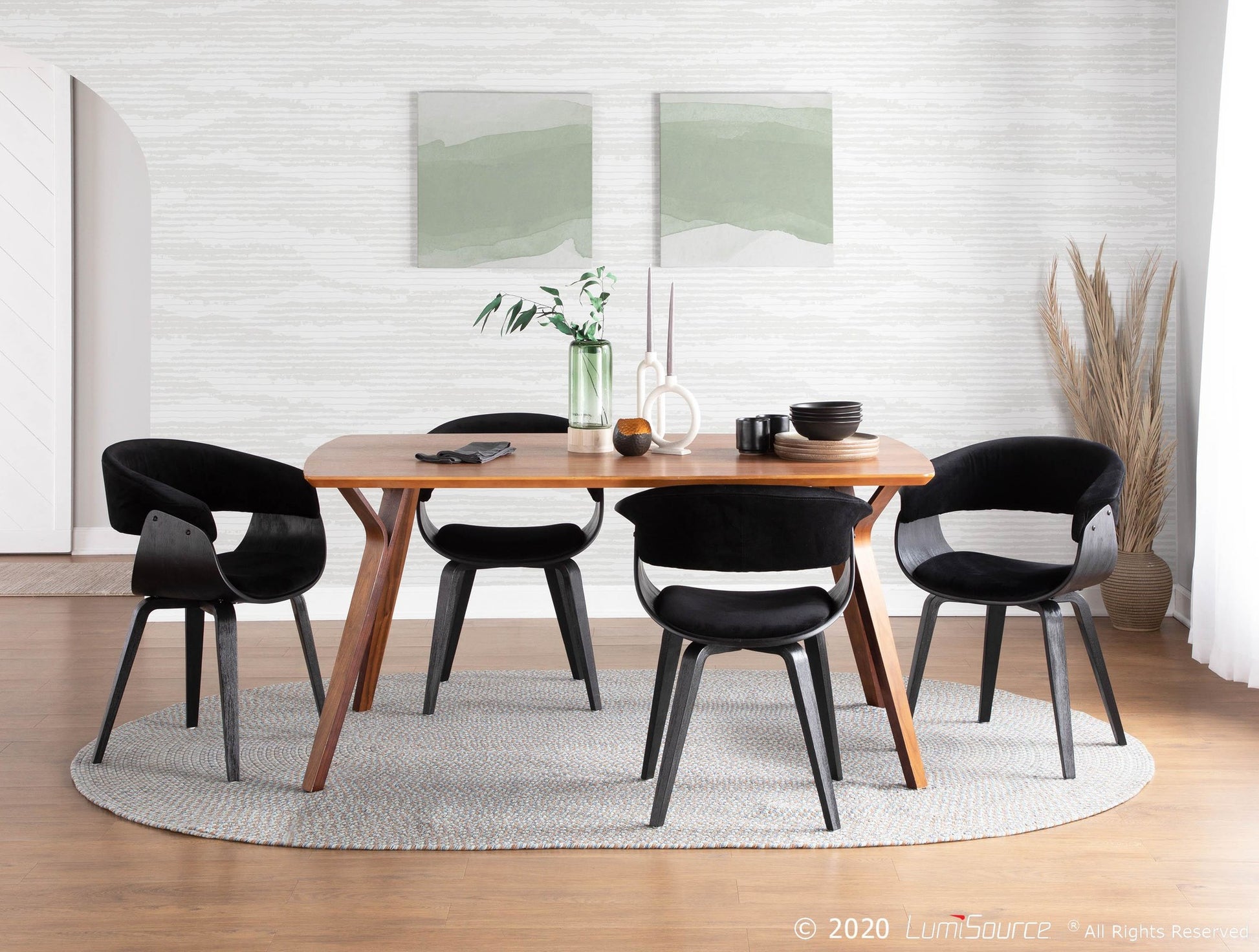 Vintage Mod Chair - Set of 2 By LumiSource | Dining Chairs | Modishstore - 2