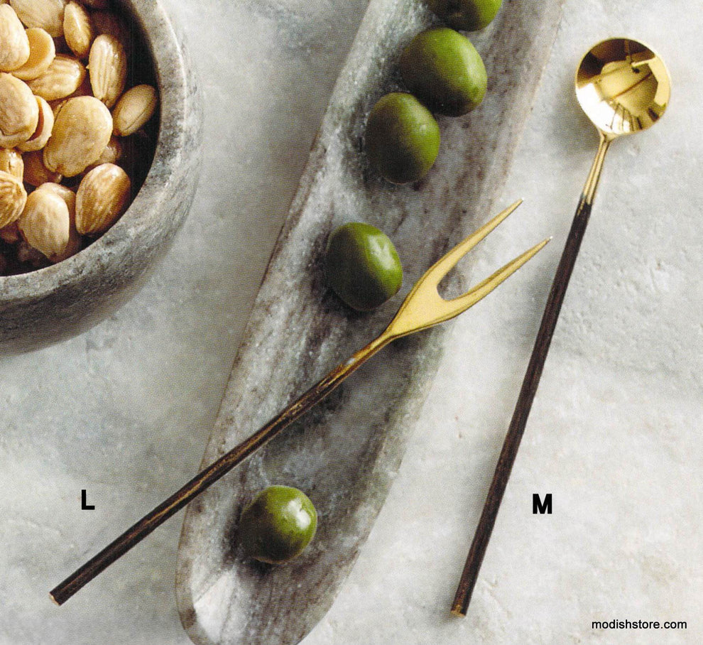 Roost Serafina Brass Serveware -  Cocktail Cutlery