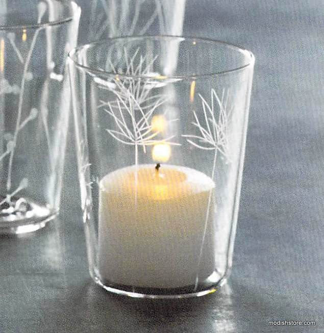Roost Etched Botanical Glassware