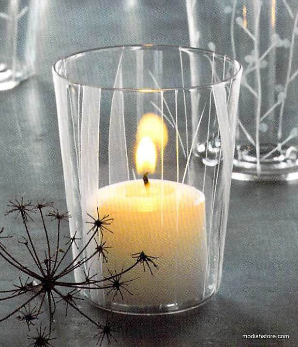 Roost Etched Botanical Glassware