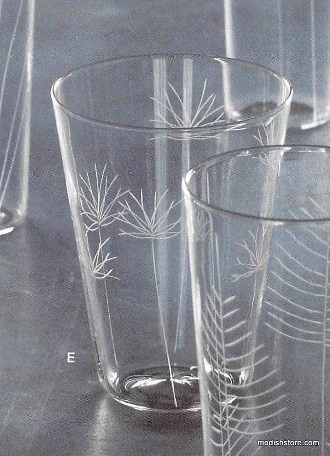 Roost Etched Botanical Glassware