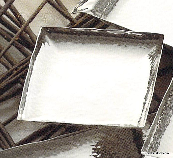 Roost Hammered Silver Trays