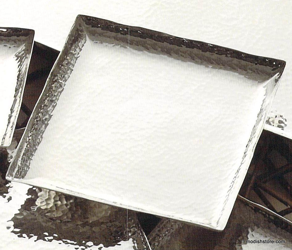 Roost Hammered Silver Trays