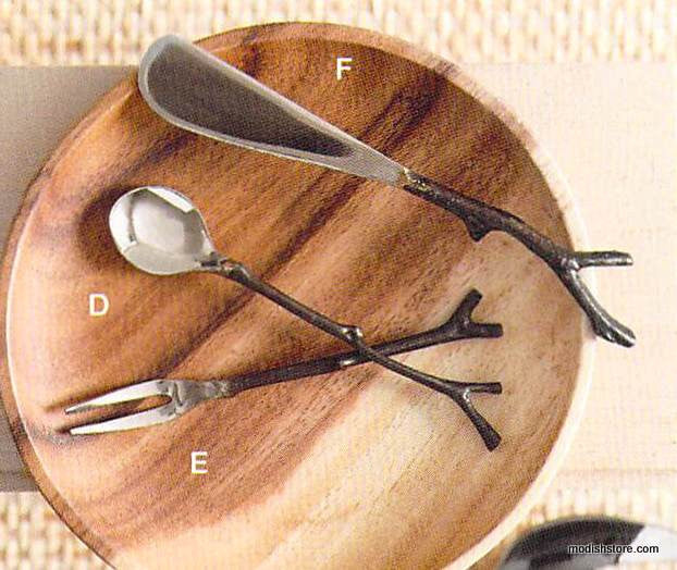 Roost Bronze Sapling Flatware & Servers