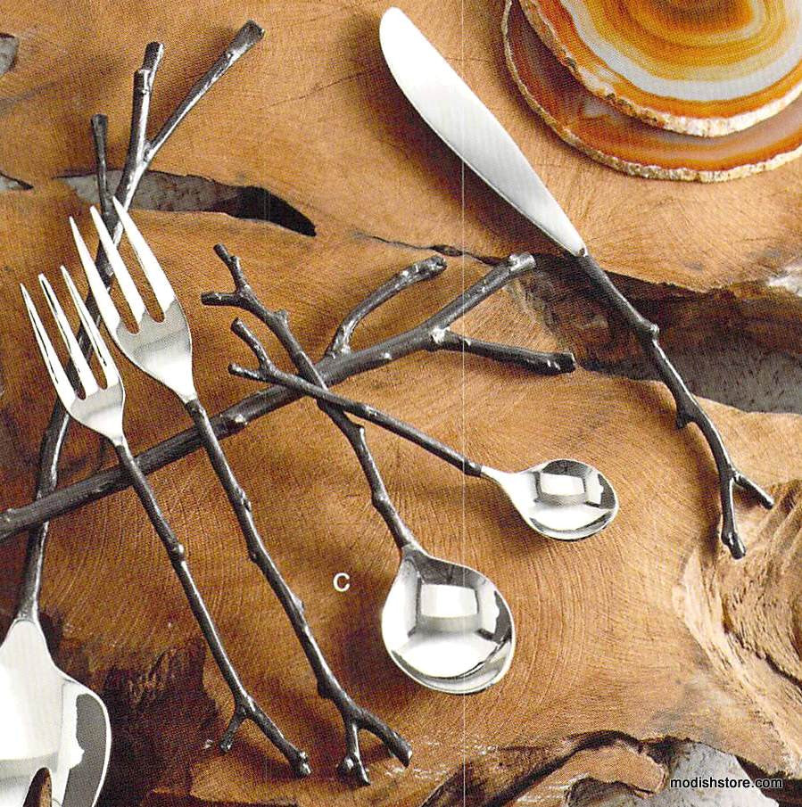 Roost Bronze Sapling Flatware & Servers
