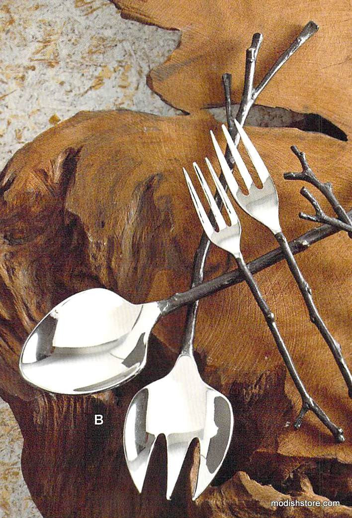 Roost Bronze Sapling Flatware & Servers