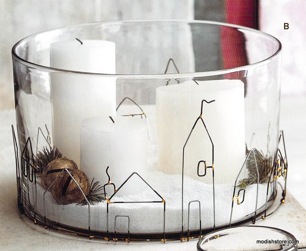 Roost Candlelit Village Hurricanes & Votive Holder