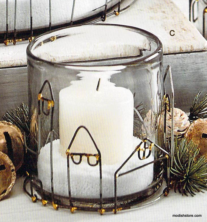 Roost Candlelit Village Hurricanes & Votive Holder