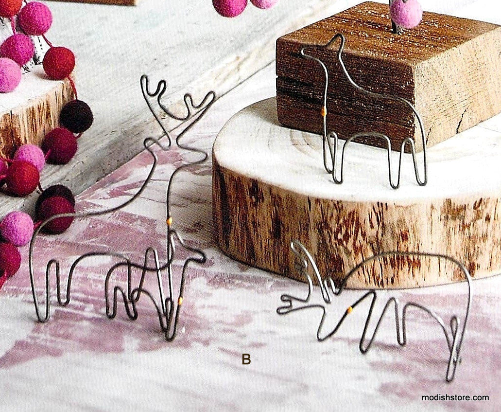Roost Sculptural Wire Trees & Deer Family