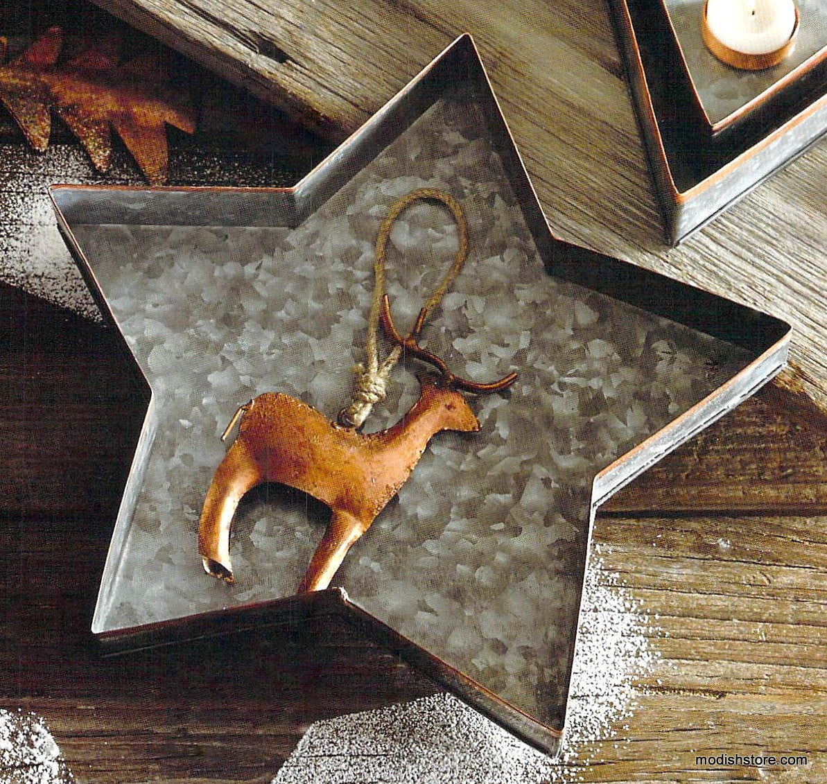 Roost Galisteo Copper Edge Star Trays - Set Of 5