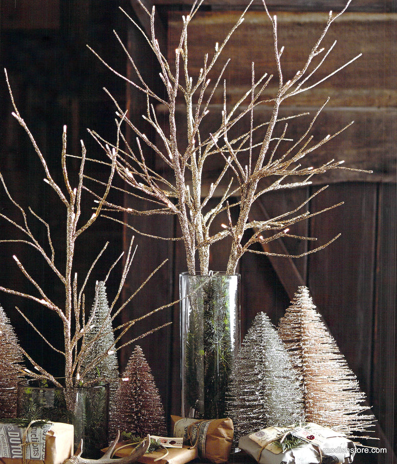 Roost Golden Glitter Lighted Branches