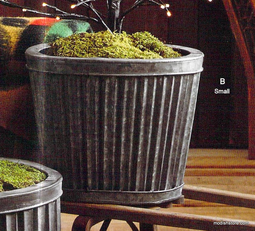 Roost Lighted Branchy Trees & Galveston Oval Planters