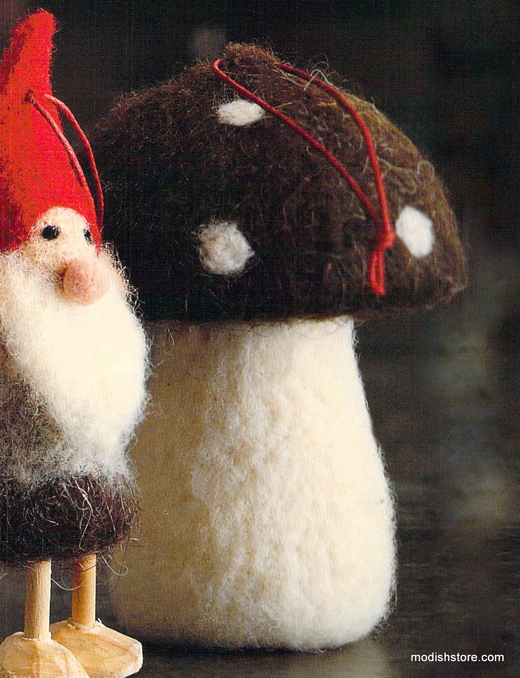 Roost Magical Mushroom Ornaments - Set Of 5