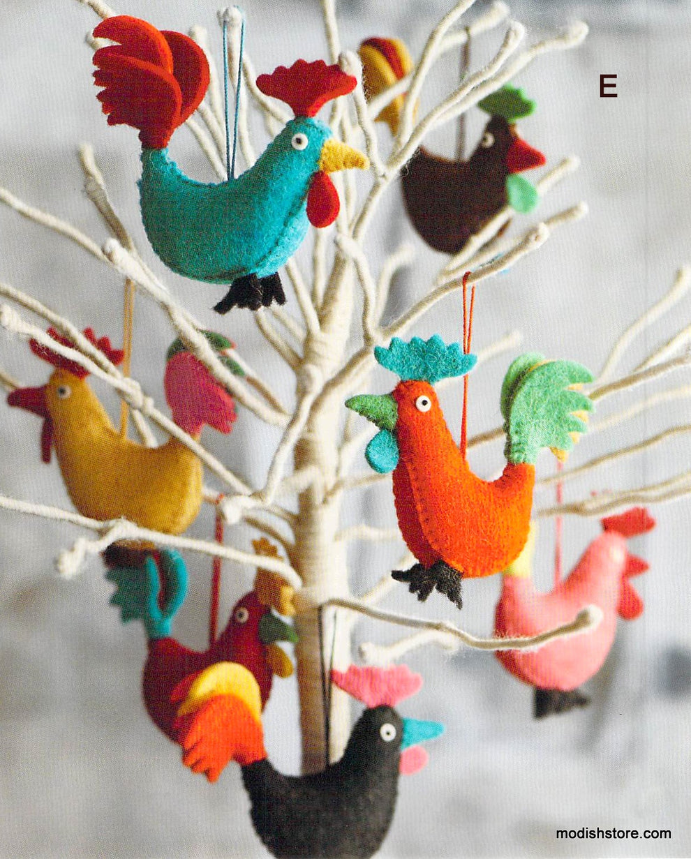 Roost Felt Festival Ornaments