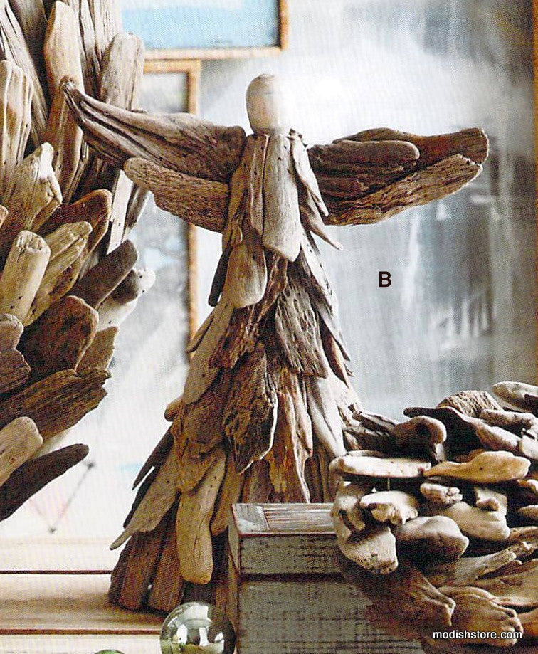 Driftwood Standing Angel - Set Of 2 – Modish Store