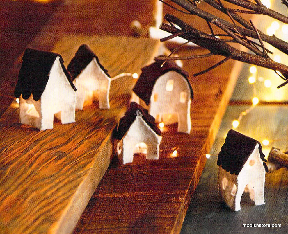 Roost Felt Village Light Covers - Set Of 5