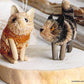 Roost Brushy Kitty Ornaments - Set Of 12