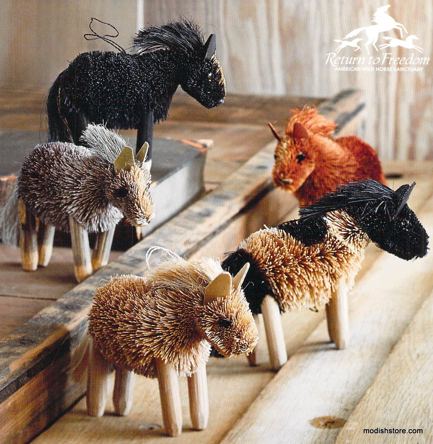 Roost Save the Wild Pony Ornaments, Set/5