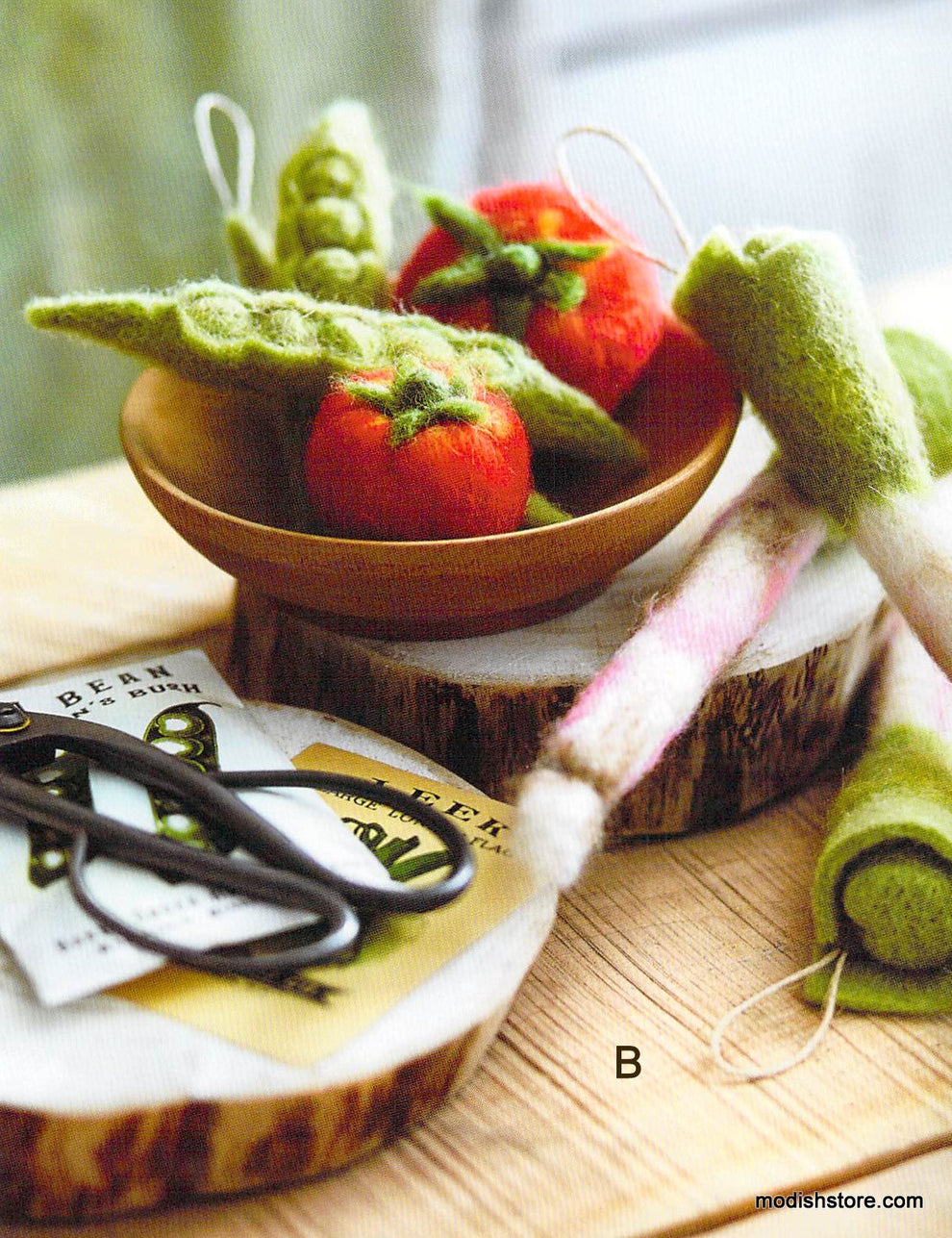 Roost Felted Veggie Ornament Collection