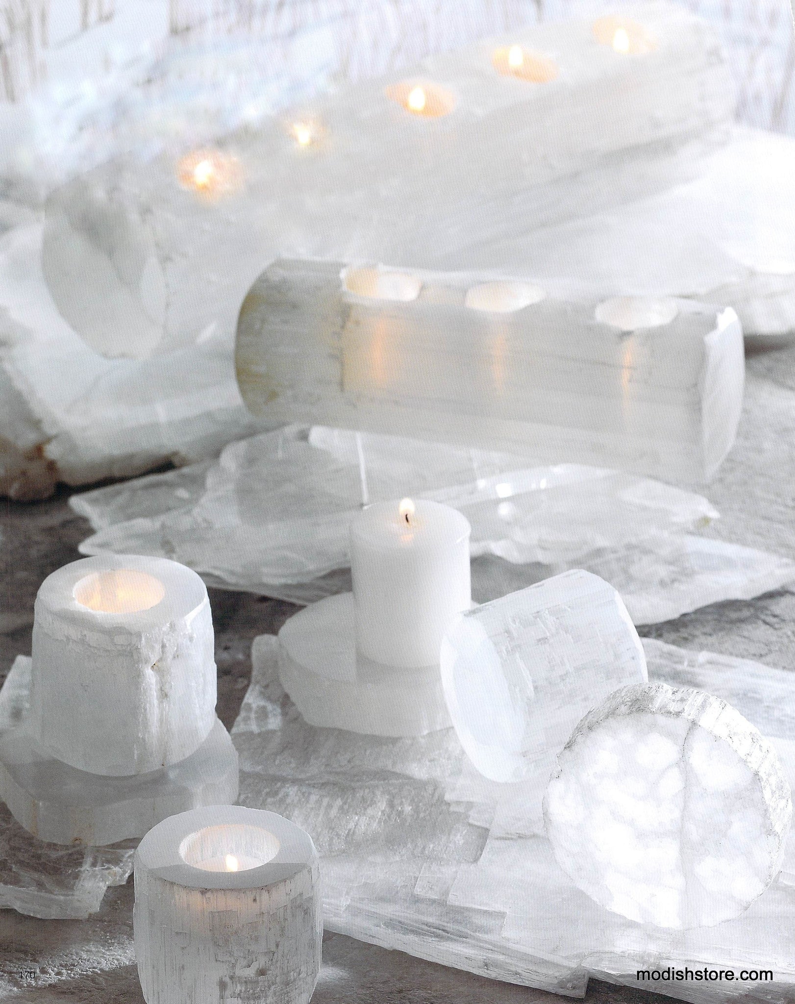 Roost Selenite Ice Collection