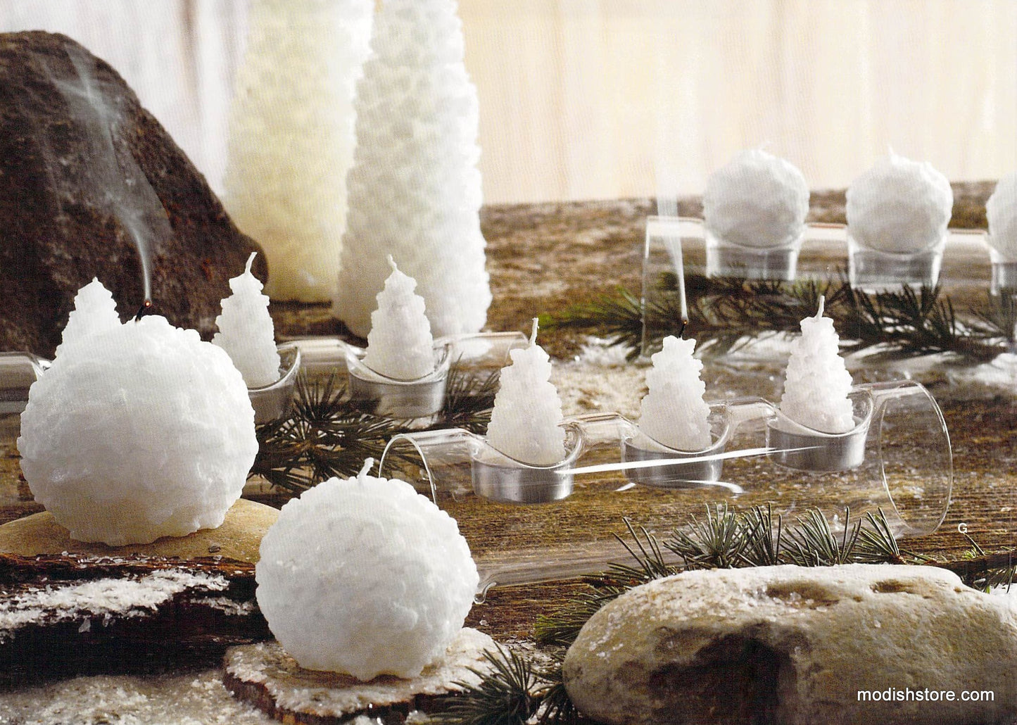 Roost Snowball Candles & Tealights