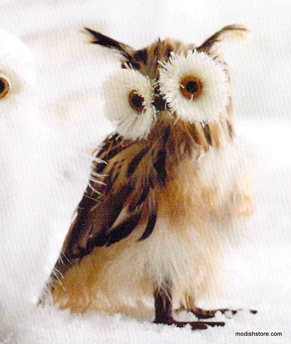 Roost Botanic Owl Ornaments - Set of 3