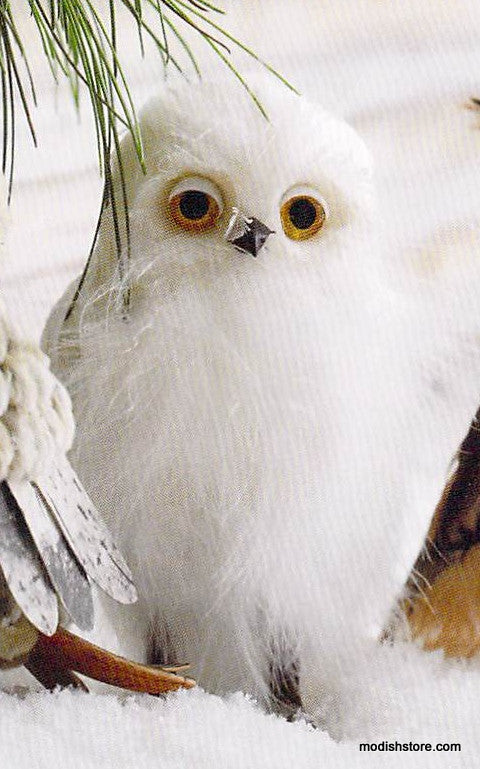 Roost Botanic Owl Ornaments - Set of 3