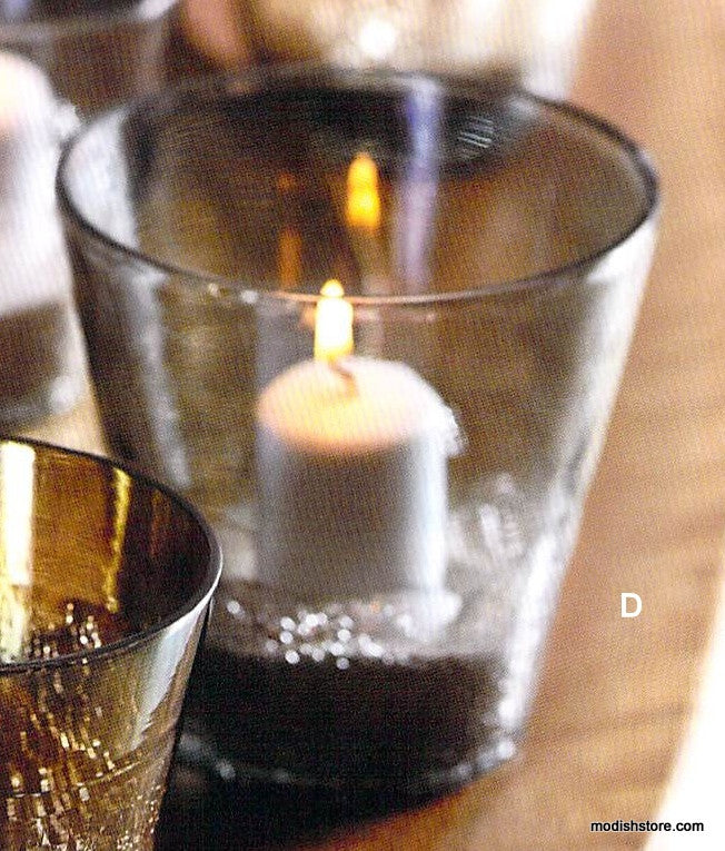 Roost Artisan Luster Glass Candle Holders