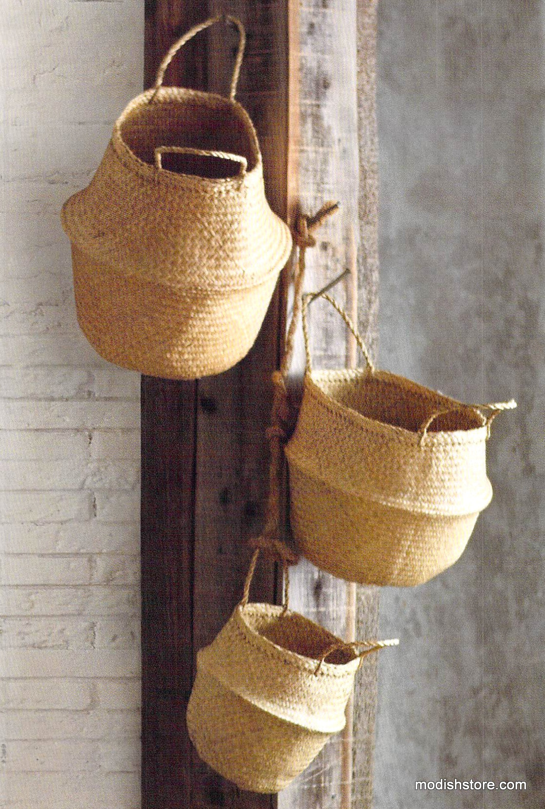 Roost Seagrass Convertible Baskets - Set/3