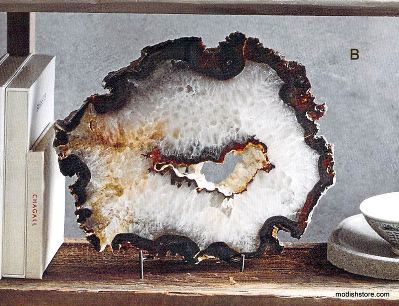 Roost Crystal Slabs & Mineral Stand